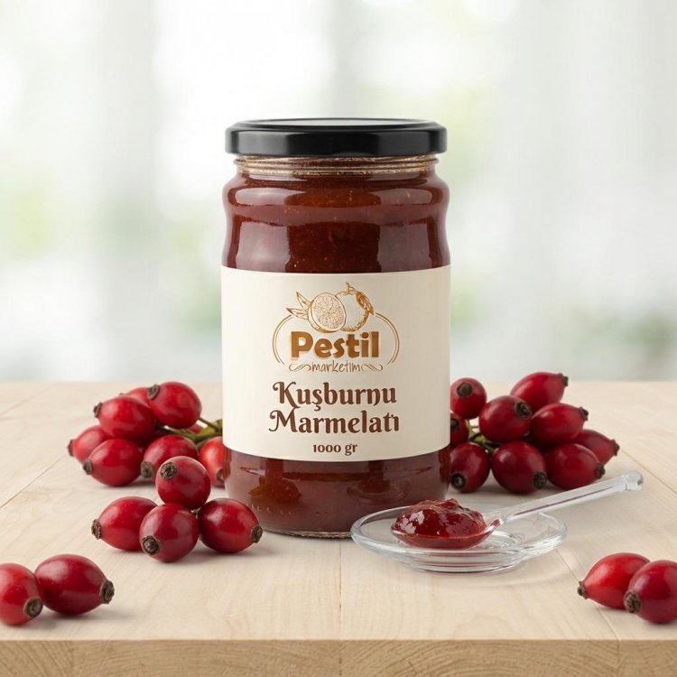 Kuşburnu Marmelatı 1000gr - Katkısız El Yapımı ürün resmi