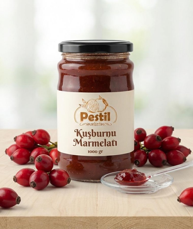 Kuşburnu Marmelatı 1000gr - Katkısız El Yapımı ürün resmi